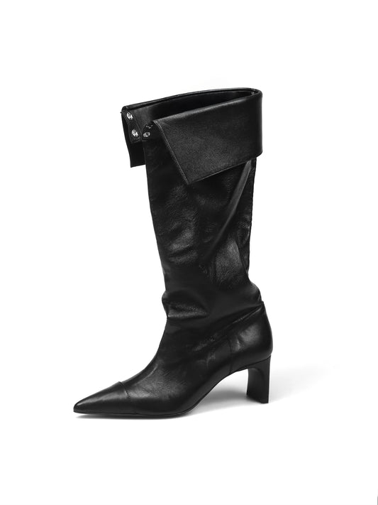 Snap Slouchy Boots